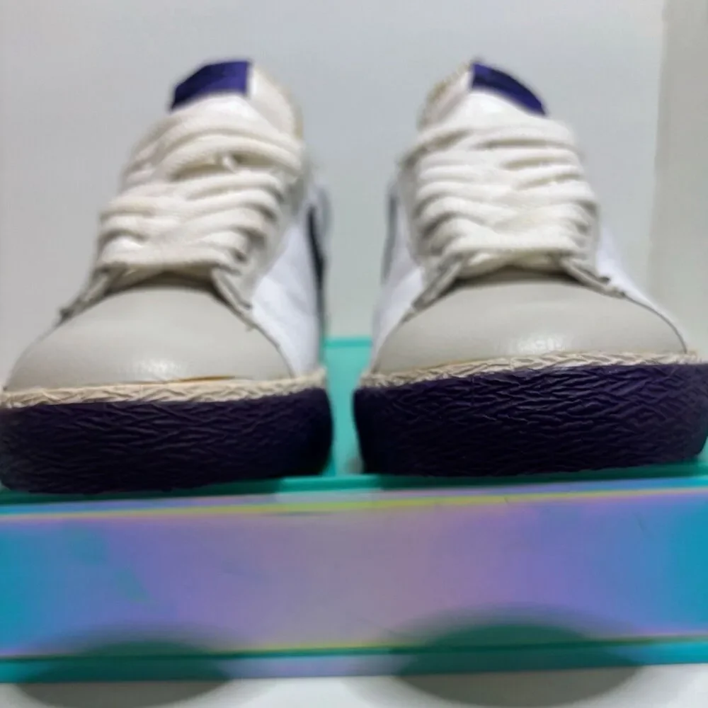 Nike Air Blazer Low ‘77 Varsity Sneaker White/Gray/Purple/Black 317552-101 VTG